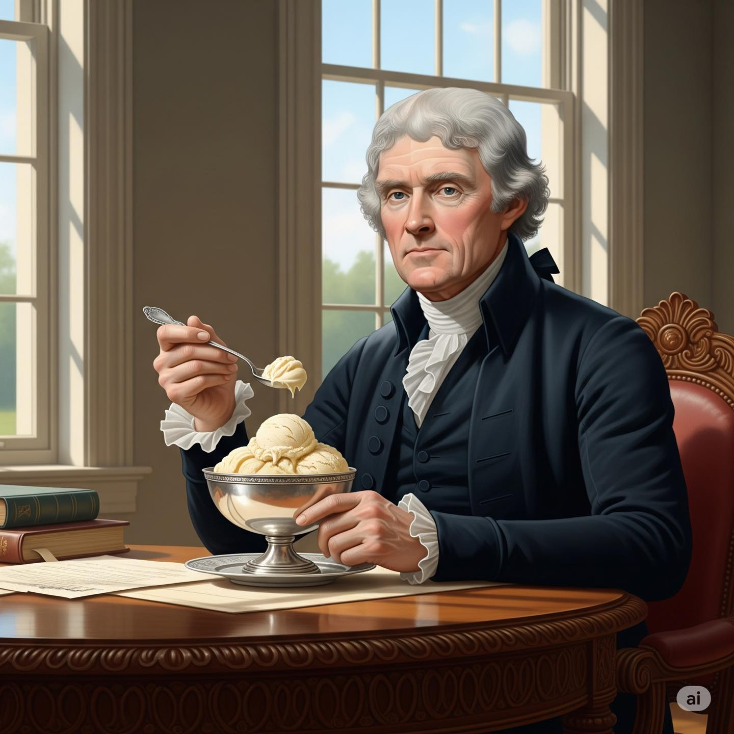 thomas jefferson ice cream